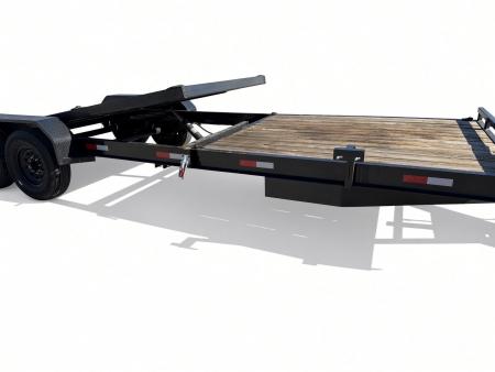 Used 2026 Southern Grace 7x18 Tilt Car Hauler/Equipment Trailer – 14K Capacity | 4' Stationary Deck & 14' Tilt Deck Tilt Trailer