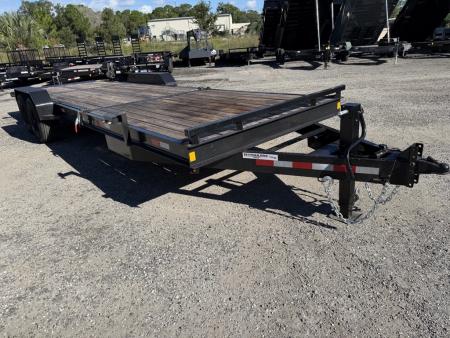 New 2027 Southern Grace 7x24 Tilt Car Hauler/Equipment Trailer – 14K Capacity | 6' Stationary Deck & 18' Tilt Deck Tilt Trailer