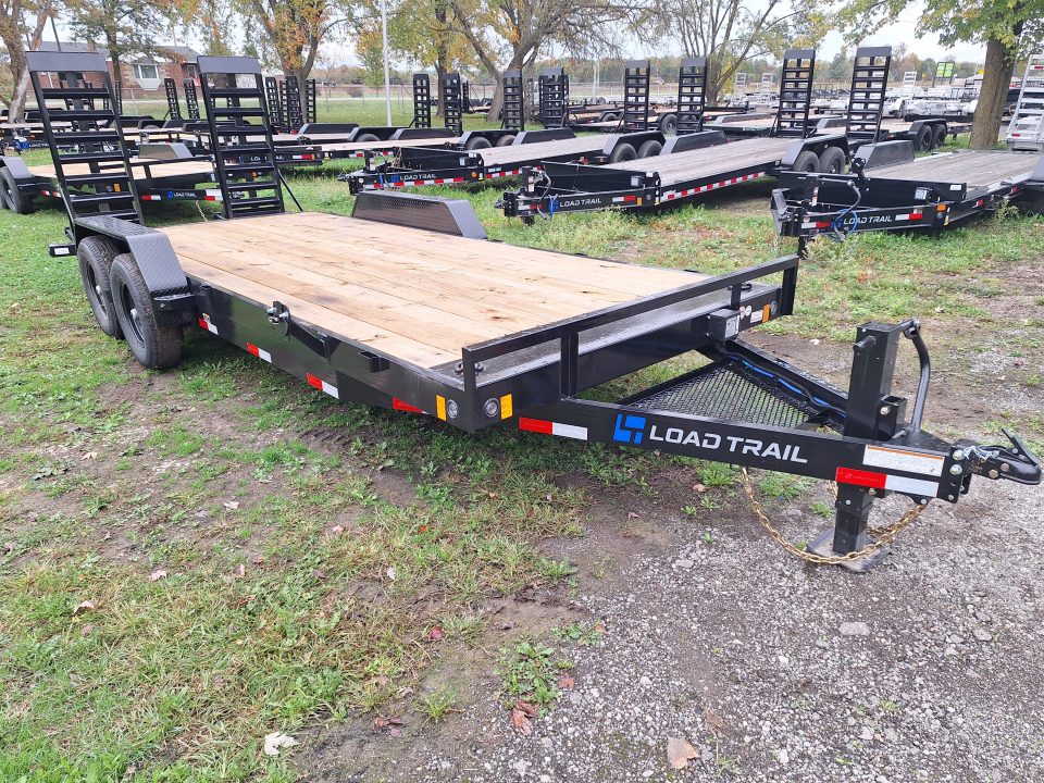 New 2027 Load Trail 83X20 Equipment Trailer W/24" HD Ramps, Tool Tray and Winch Plate