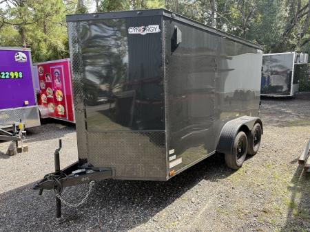 Used 2026 Cynergy Cargo 6X12 Enclosed Tandem Axle Trailer Black with Blackout Package Cargo / Enclosed Trailer