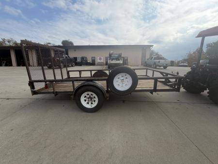 Used 2001 Texas Bragg Trailers 76 X12' Utility Trailer W/ Spare Tire - 2995# GVWR