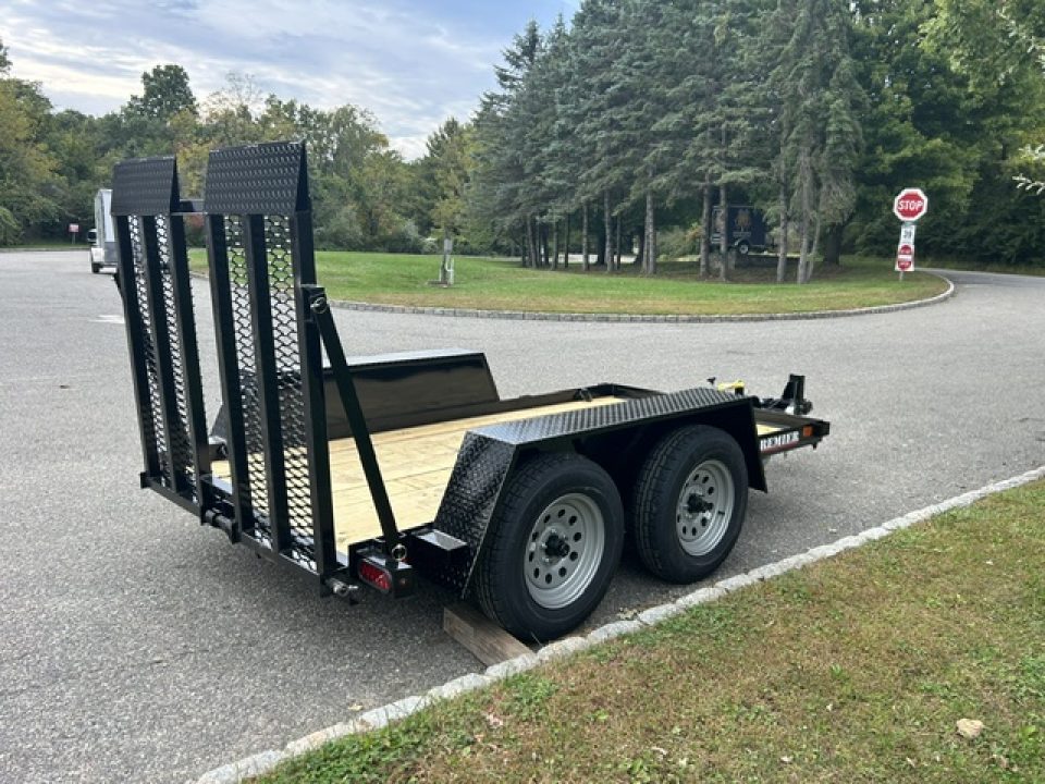 New 2027 Premier Trailers Inc. SCISSOR LIFT, or Forklft Trailer with special loading ramp. Equipment Trailer
