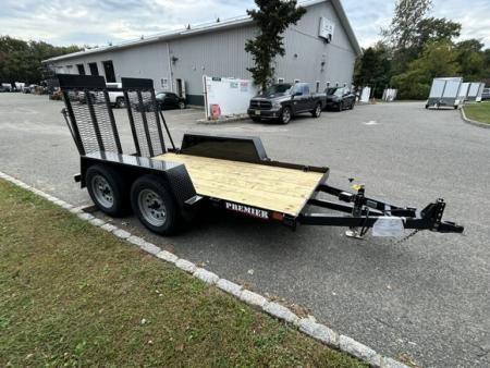 New 2027 Premier Trailers Inc. SCISSOR LIFT, or Forklft Trailer with special loading ramp. Equipment Trailer