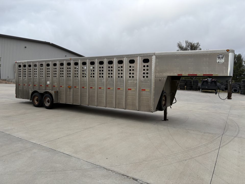 Used 2008 Merritt 7x28 Stock / Stock Combo Trailer