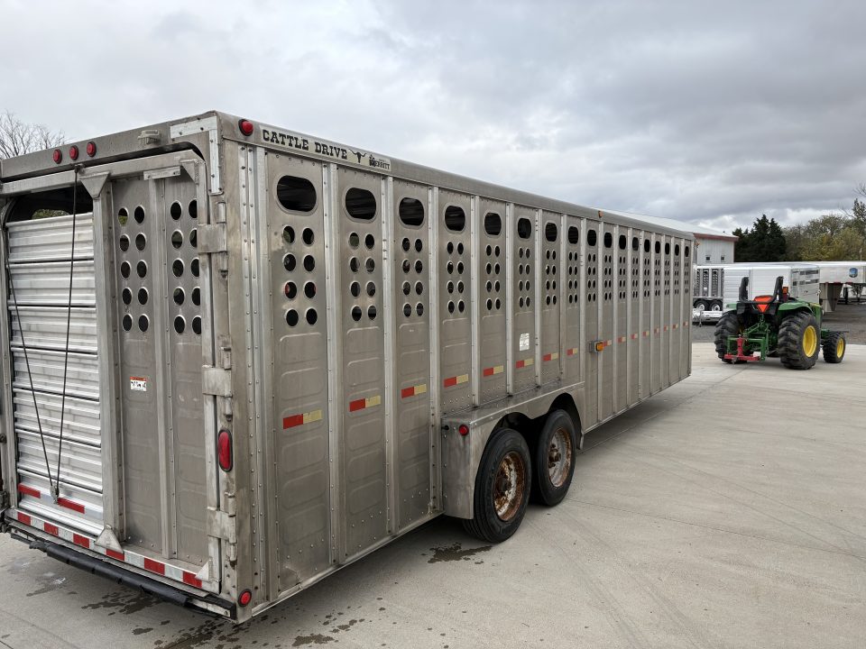 Used 2008 Merritt 7x28 Stock / Stock Combo Trailer