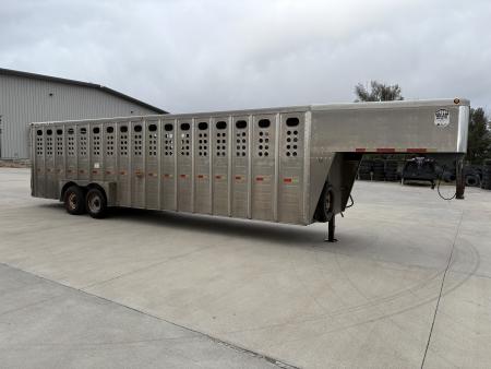 Used 2008 Merritt 7x28 Stock / Stock Combo Trailer