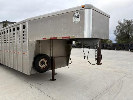 Used 2008 Merritt 7x28 Stock / Stock Combo Trailer