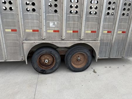 Used 2008 Merritt 7x28 Stock / Stock Combo Trailer