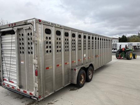 Used 2008 Merritt 7x28 Stock / Stock Combo Trailer