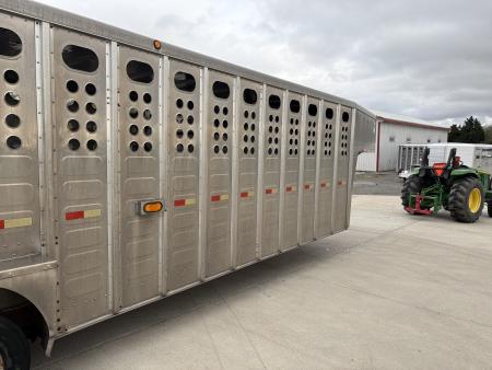 Used 2008 Merritt 7x28 Stock / Stock Combo Trailer