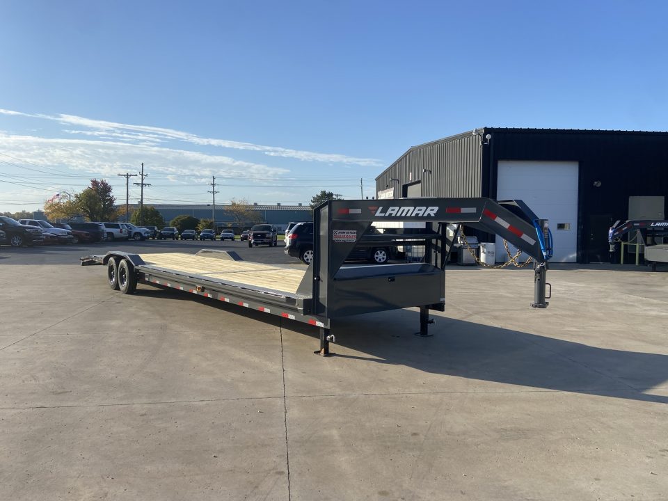 New Lamar 102"X36' Equipment Trailer 14K Tire Upgrade