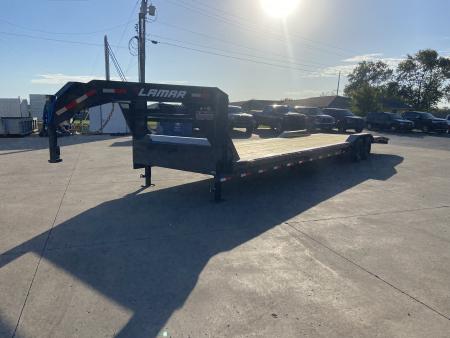 New Lamar 102 X36' Equipment Trailer 14K Tire Upgrade