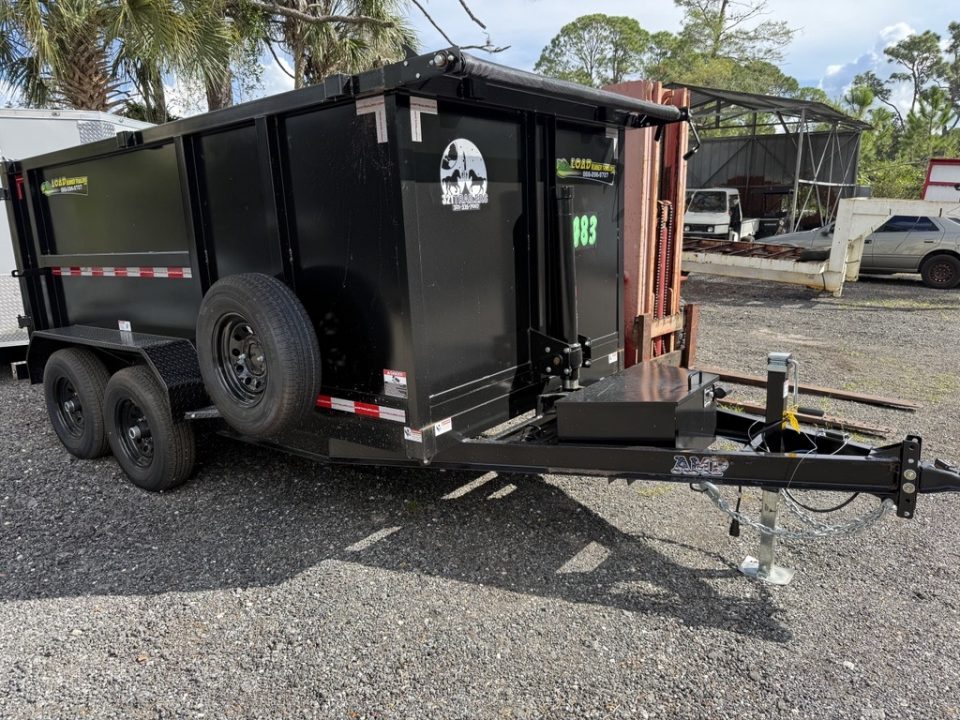Used 2026 American Trailers 6x12 Dump Trailer with 4' Sides & Spare Tire Dump Trailer