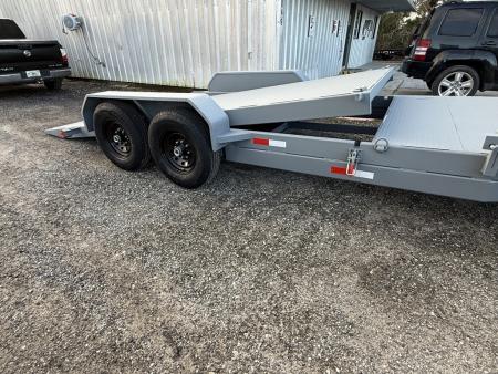 New 2027 Southern Grace 7 X 22 Steel Deck Tilting Car Hauler/ Equipment Trailer