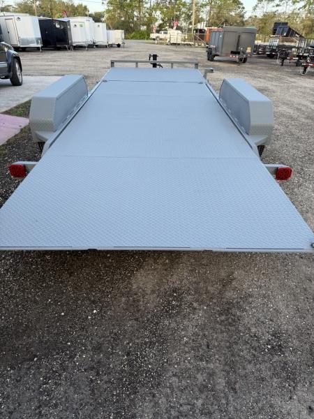 New 2027 Southern Grace 7 X 22 Steel Deck Tilting Car Hauler/ Equipment Trailer