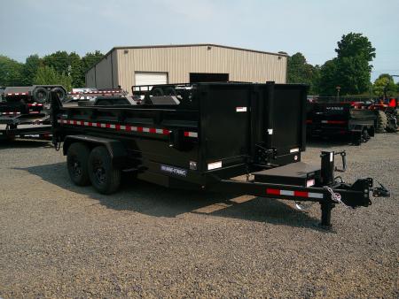 New 2025 Sure-Trac 7x14 HD Low Profile 14K Dump Trailer