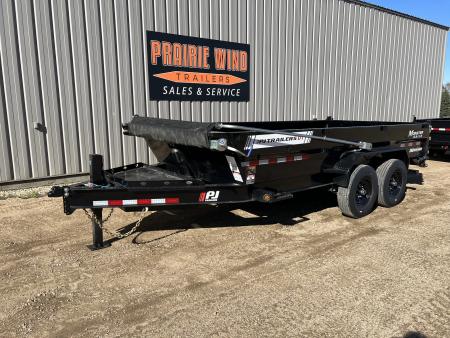 New 2027 PJ Trailers 16 DT Telescopic Dump Trailer