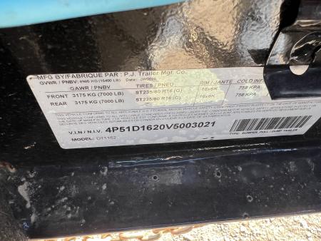 New 2027 PJ Trailers 16 DT Telescopic Dump Trailer