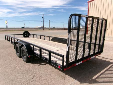 Used 2023 Load Trail 83x22 Tandem Utility w/ 4' gate 7k