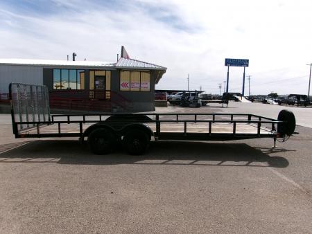 Used 2023 Load Trail 83x22 Tandem Utility w/ 4' gate 7k