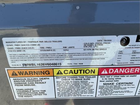 New 2027 Delco Trailers S816 6.8FT X 16FT 12K GVW Stock / Stock Combo Trailer