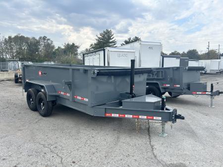 New 2027 U-Dump 7 X 14 FT TELESCOPIC I-BEAM DUMP TRAILER 31 IN SIDES 14K GVWR