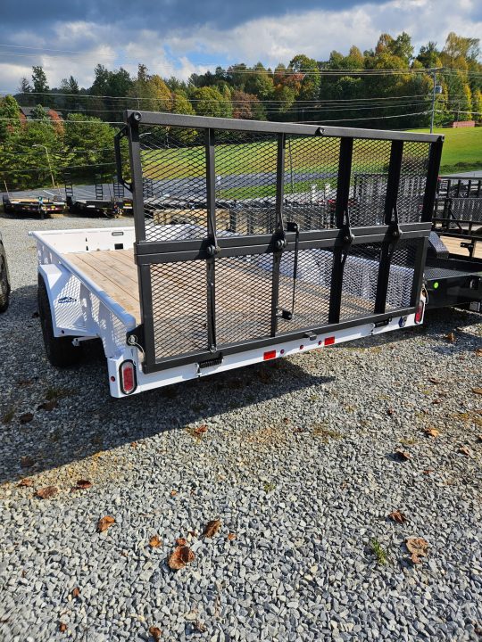 New 2027 Diamond C PSA106 Utility Trailer 6’11”X14’ VENTURE MESH SIDES, BI FOLD GATE