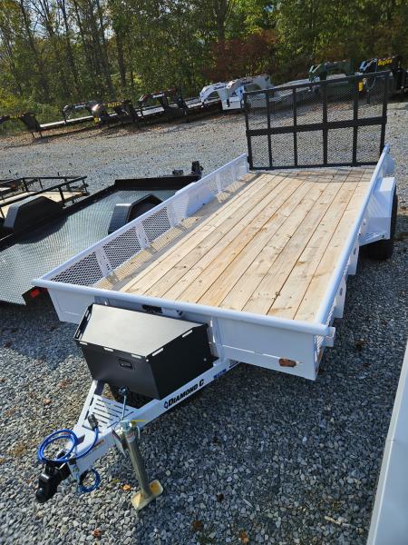 New 2027 Diamond C PSA106 Utility Trailer 6’11”X14’ VENTURE MESH SIDES, BI FOLD GATE