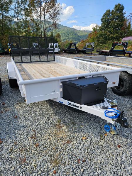 New 2027 Diamond C PSA106 Utility Trailer 6’11”X14’ VENTURE MESH SIDES, BI FOLD GATE