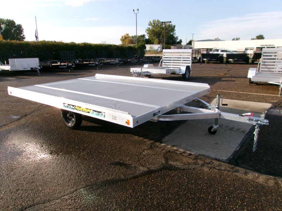 New 2026 Aluma 8612TILT-S-12SL Snowmobile Trailer