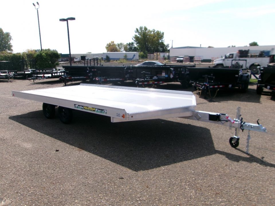 New 2026 Aluma 8616D-TA-EL-R-12SL Snowmobile Trailer