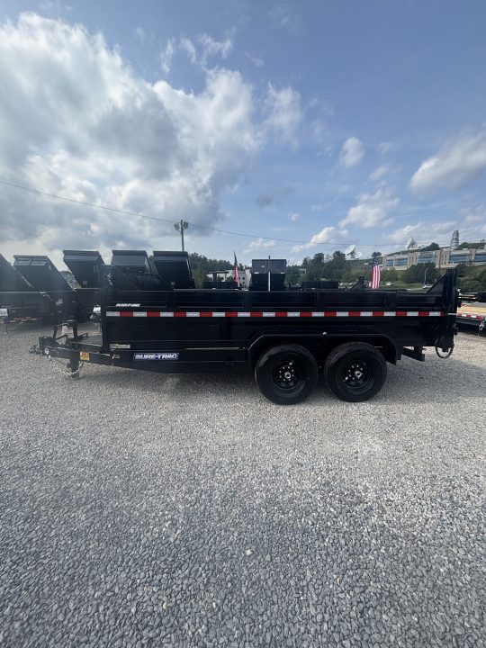 New 2027 Sure-Trac 7x14 Low Profile Telescopic Dump Trailer