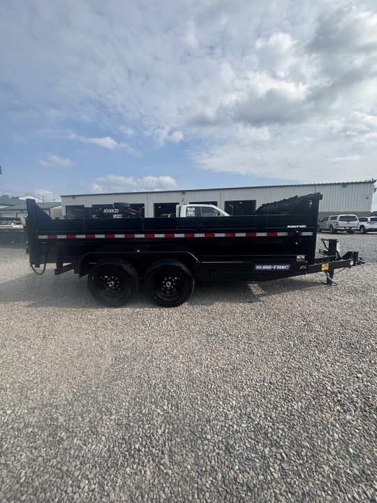 New 2027 Sure-Trac 7x14 Low Profile Telescopic Dump Trailer
