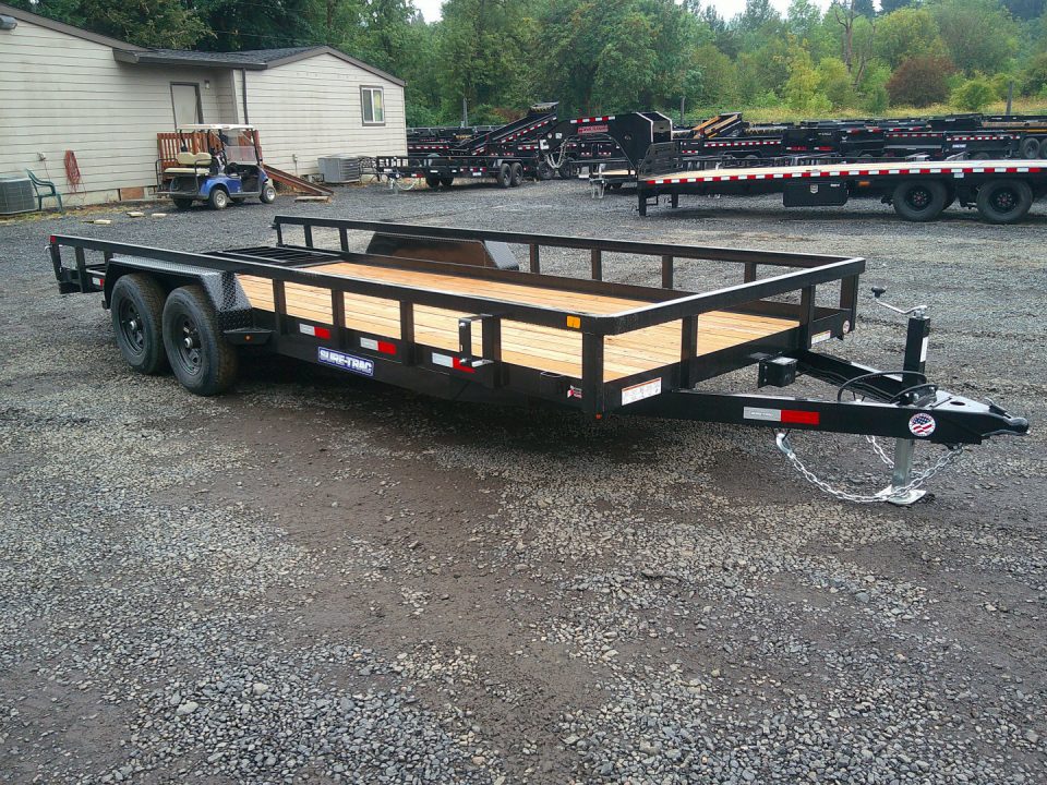 New 2027 Sure-Trac 7x20 Tube Top 10K Utility Trailer