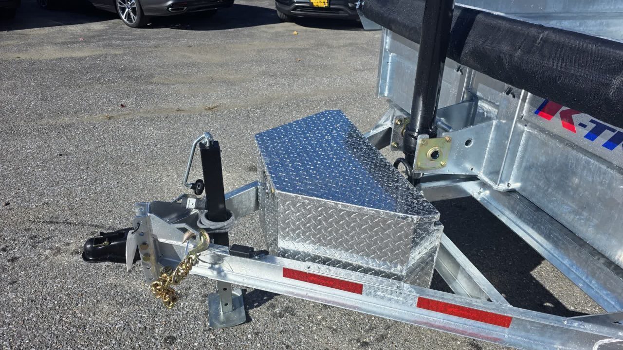 New 2027 K-Trail 6X12 SS 10K Galvanized Dump Trailer w/ Ramps, Tarp Kit and Spare Tire Dump Trailer