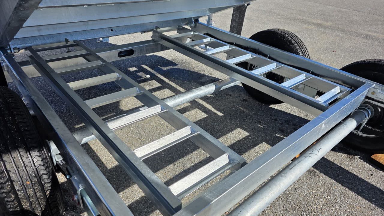 New 2027 K-Trail 6X12 SS 10K Galvanized Dump Trailer w/ Ramps, Tarp Kit and Spare Tire Dump Trailer