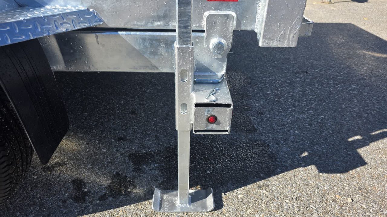 New 2027 K-Trail 6X12 SS 10K Galvanized Dump Trailer w/ Ramps, Tarp Kit and Spare Tire Dump Trailer