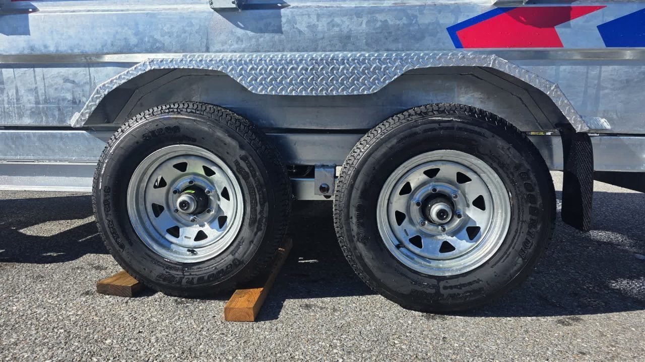 New 2027 K-Trail 6X12 SS 10K Galvanized Dump Trailer w/ Ramps, Tarp Kit and Spare Tire Dump Trailer
