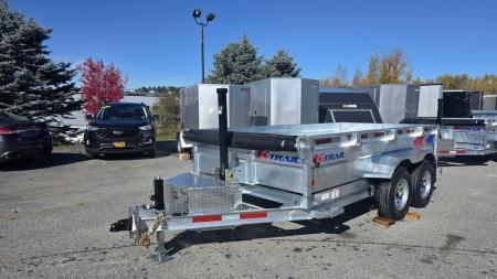 New 2027 K-Trail 6X12 SS 10K Galvanized Dump Trailer w/ Ramps, Tarp Kit and Spare Tire Dump Trailer