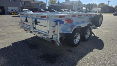 New 2027 K-Trail 6X12 SS 10K Galvanized Dump Trailer w/ Ramps, Tarp Kit and Spare Tire Dump Trailer