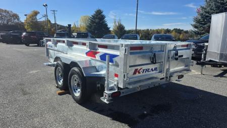 New 2027 K-Trail 6X12 SS 10K Galvanized Dump Trailer w/ Ramps, Tarp Kit and Spare Tire Dump Trailer