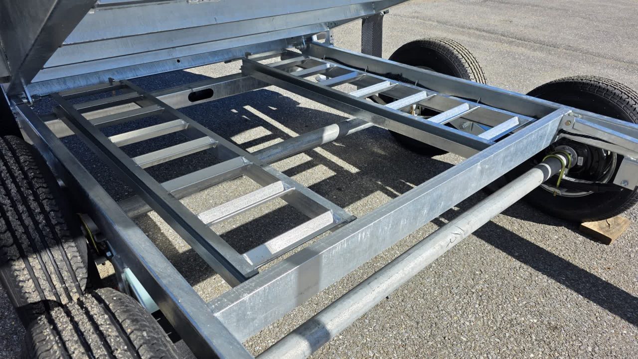 New 2027 K-Trail 6X12 RS 10K Galvanized Dump Trailer w/ Ramps,Tarp Kit, Tool Tray and Spare Tire Dump Trailer