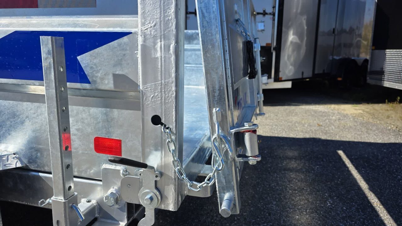 New 2027 K-Trail 6X12 RS 10K Galvanized Dump Trailer w/ Ramps,Tarp Kit, Tool Tray and Spare Tire Dump Trailer