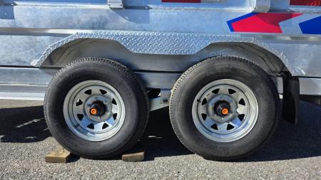 New 2027 K-Trail 6X12 RS 10K Galvanized Dump Trailer w/ Ramps,Tarp Kit, Tool Tray and Spare Tire Dump Trailer