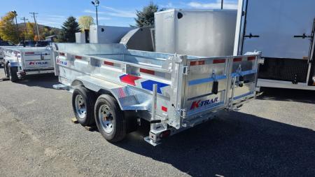 New 2027 K-Trail 6X12 RS 10K Galvanized Dump Trailer w/ Ramps,Tarp Kit, Tool Tray and Spare Tire Dump Trailer