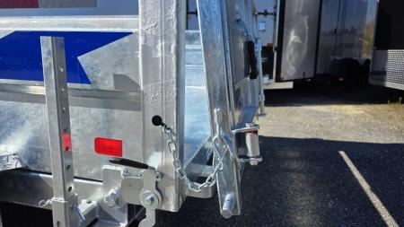 New 2027 K-Trail 6X12 RS 10K Galvanized Dump Trailer w/ Ramps,Tarp Kit, Tool Tray and Spare Tire Dump Trailer