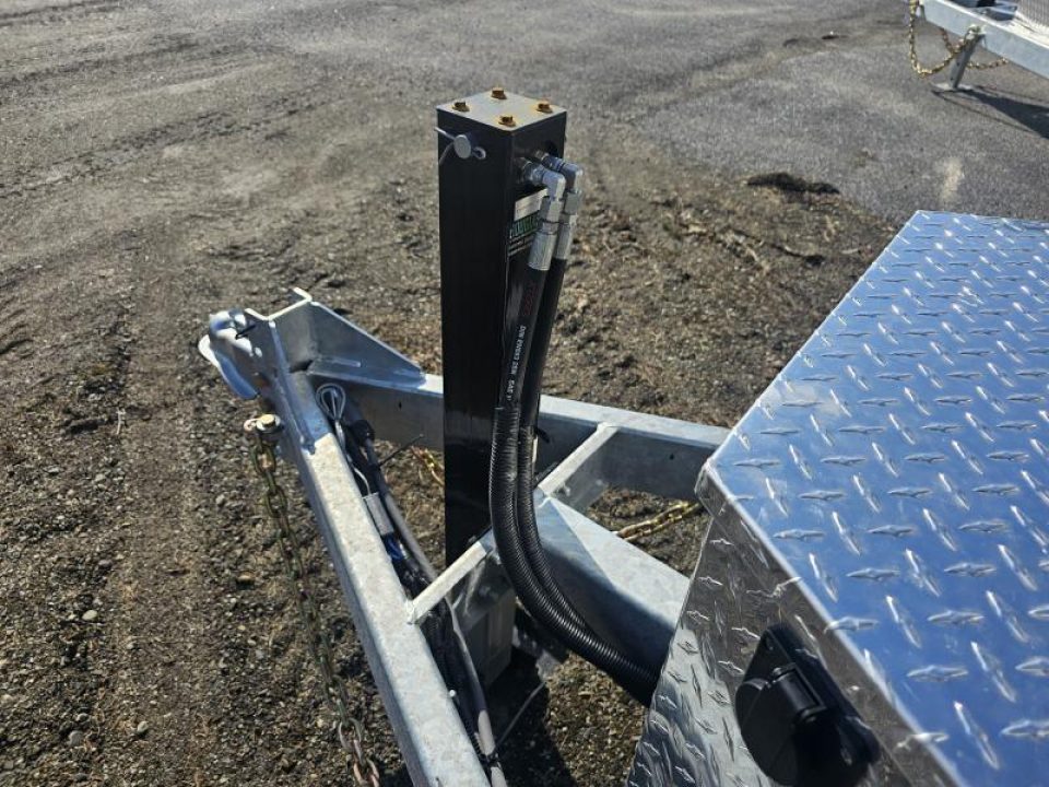 New 2027 K-Trail 82"X16 14K Galvanized Dump Trailer w/ HYDRO JACK ,Ramps, Tarp and Spare Tire Dump Trailer