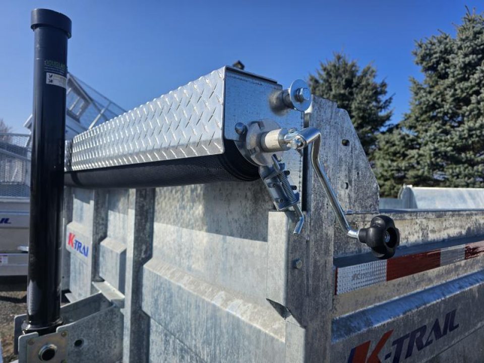 New 2027 K-Trail 82"X16 14K Galvanized Dump Trailer w/ HYDRO JACK ,Ramps, Tarp and Spare Tire Dump Trailer