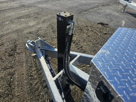 New 2027 K-Trail 82"X16 14K Galvanized Dump Trailer w/ HYDRO JACK ,Ramps, Tarp and Spare Tire Dump Trailer