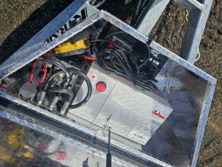 New 2027 K-Trail 82"X16 14K Galvanized Dump Trailer w/ HYDRO JACK ,Ramps, Tarp and Spare Tire Dump Trailer